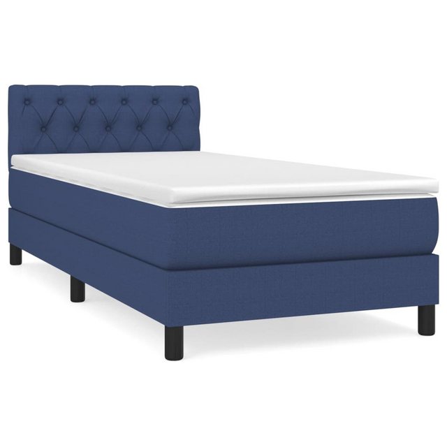 vidaXL Boxspringbett mit Matratze Blau 80x200 cm Stoff1389466 günstig online kaufen