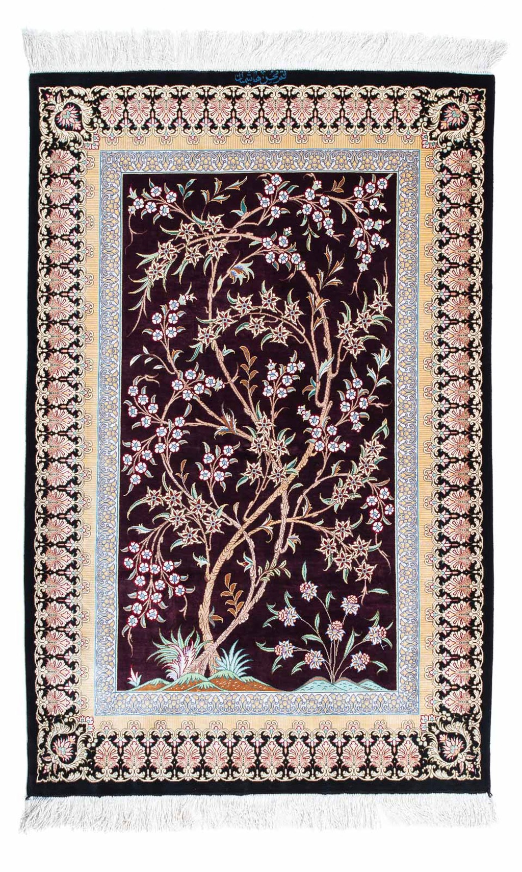 morgenland Orientteppich »Perser - Ghom - 123 x 79 cm - dunkelrot«, rechtec günstig online kaufen