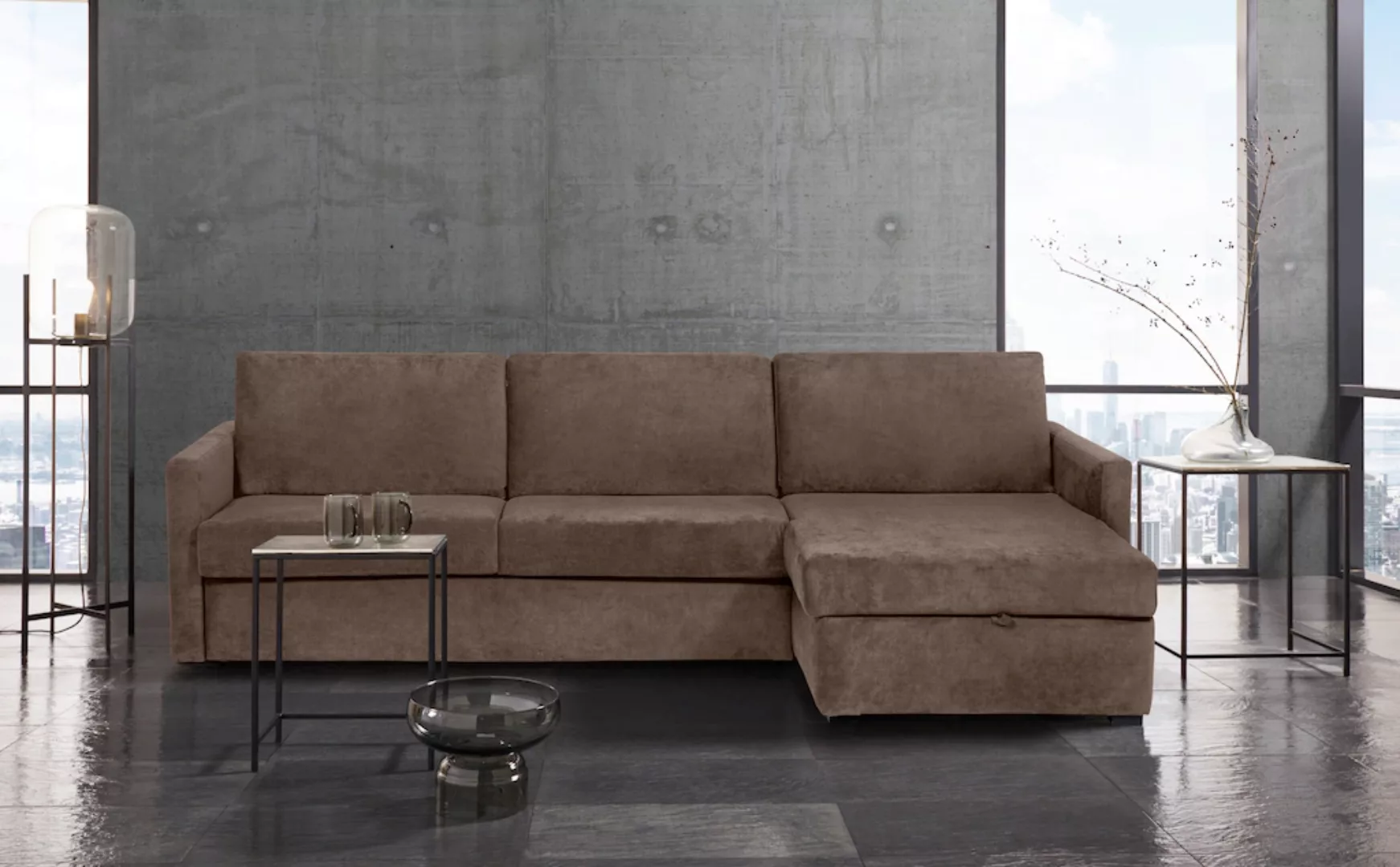 Places of Style Schlafsofa "GOLDPOINT Ecksofa 264 cm, Liegefläche (140/200c günstig online kaufen