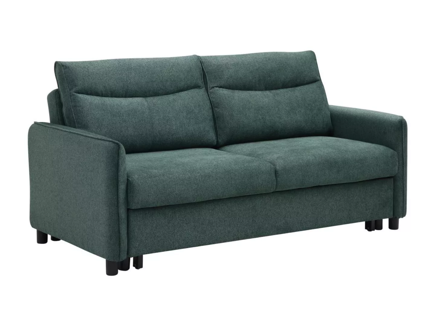 Sofa 3-Sitzer mit Schlaffunktion - Stoff - Grün - IPANEDA günstig online kaufen