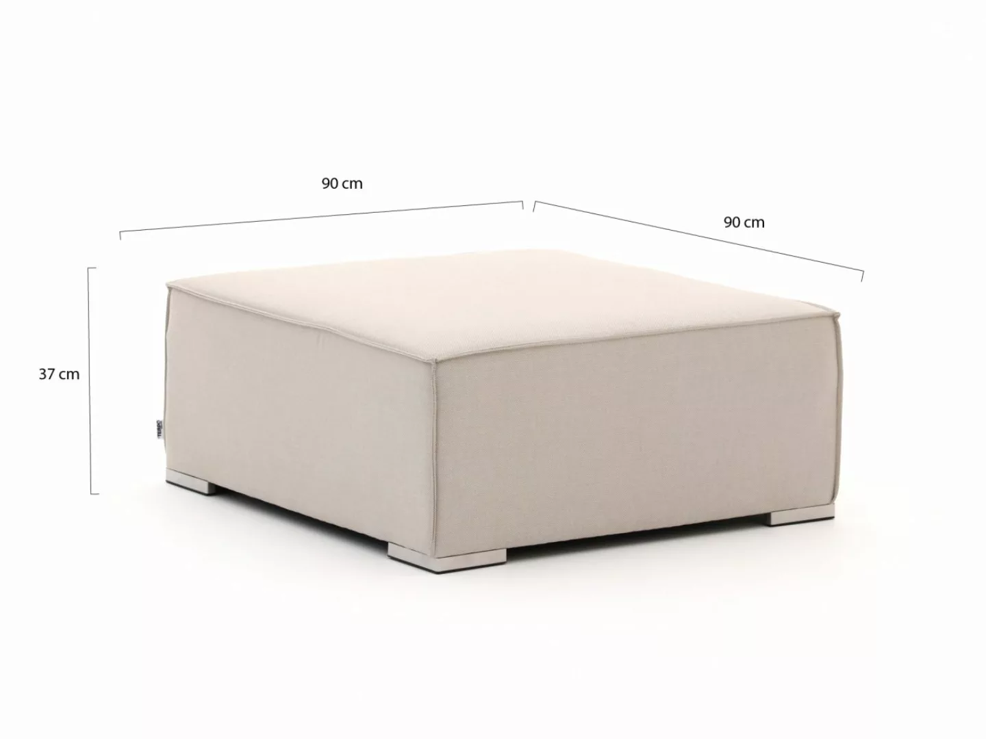 Il Tempo Cira Lounge Gartenhocker 90x90 cm günstig online kaufen