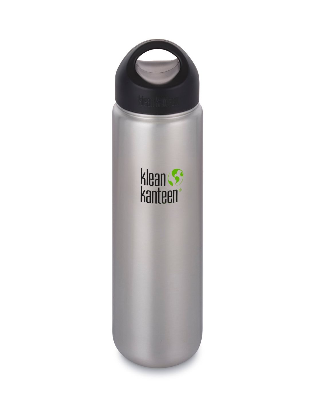 Klean Kanteen Edelstahl Trinkflasche Wide 800ml Loop Cap, Brushed Stainless günstig online kaufen