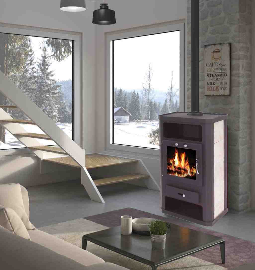 Apex Kaminofen Kaminofen 11kW Kachelofen Heizofen günstig online kaufen