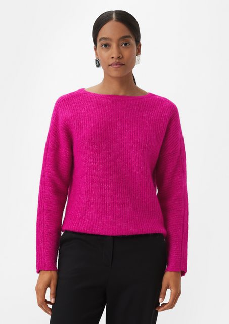 Comma Langarmshirt Strickpullover aus Alpakamix günstig online kaufen