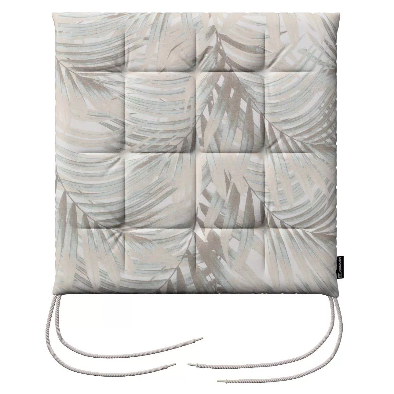 Stuhlkissen Jonas mit Bindeschnur, grau-beige, 40 x 40 x 3,5 cm, Gardenia ( günstig online kaufen