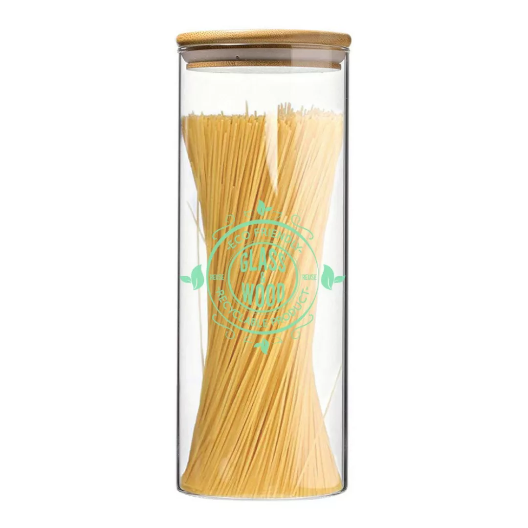 Topf Quttin Borosilikatglas Bambus Einstellen (9,5 X 27 Cm) günstig online kaufen