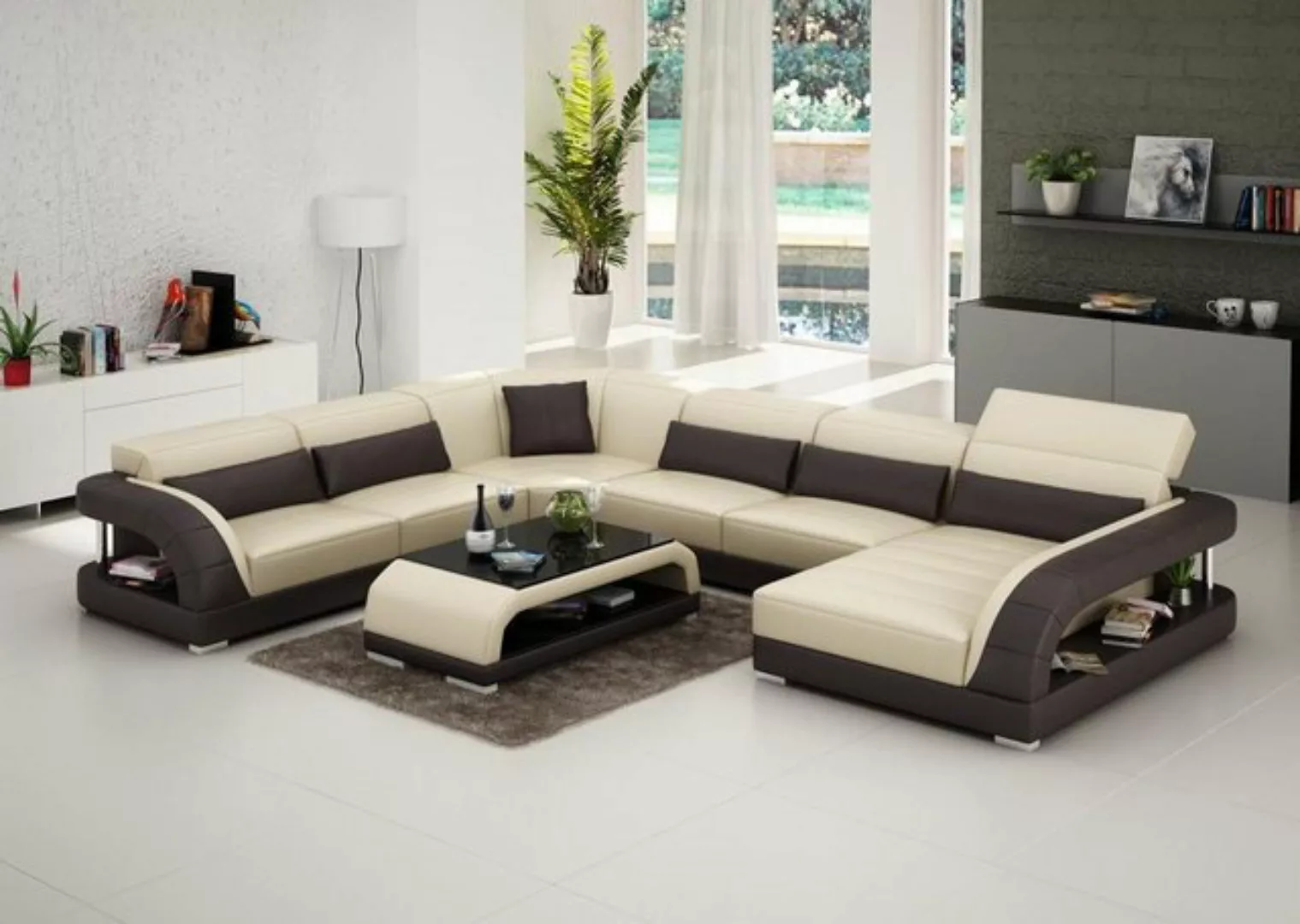 JVmoebel Ecksofa, Sofa Couch Wohnlandschaft Ecksofa Polster Sofas Couchen n günstig online kaufen