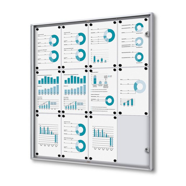 Showdown Displays Hängevitrine Schaukasten für Innen - Economy - 12x DIN A4 günstig online kaufen