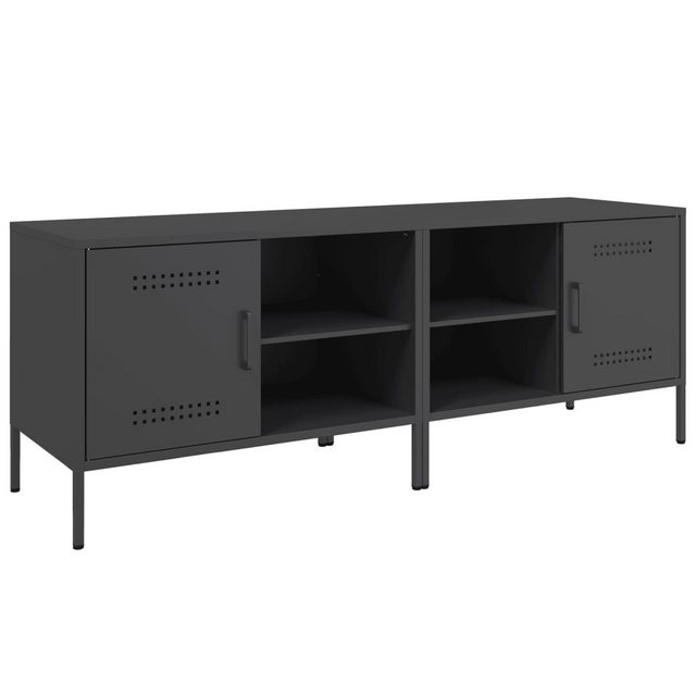 vidaXL TV-Schrank TV-Schränke 2 Stk. Schwarz 68x39x50,5 cm Stahl (2-St) günstig online kaufen