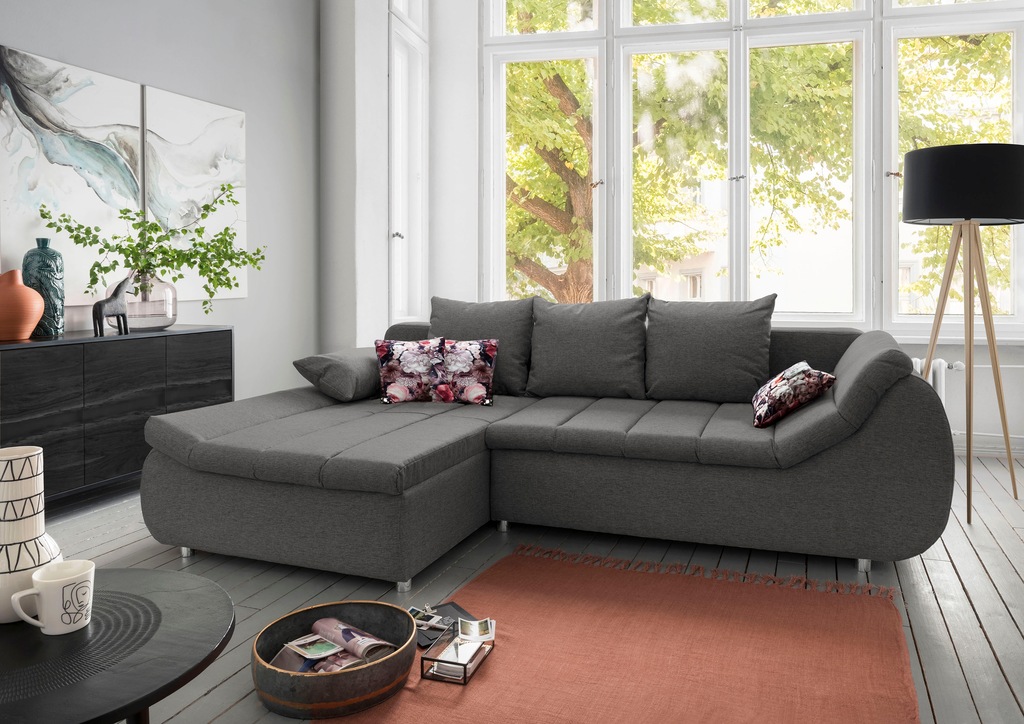 INOSIGN Ecksofa "Imola elegant und modern, aktuelle Steppung im Sitz, beque günstig online kaufen