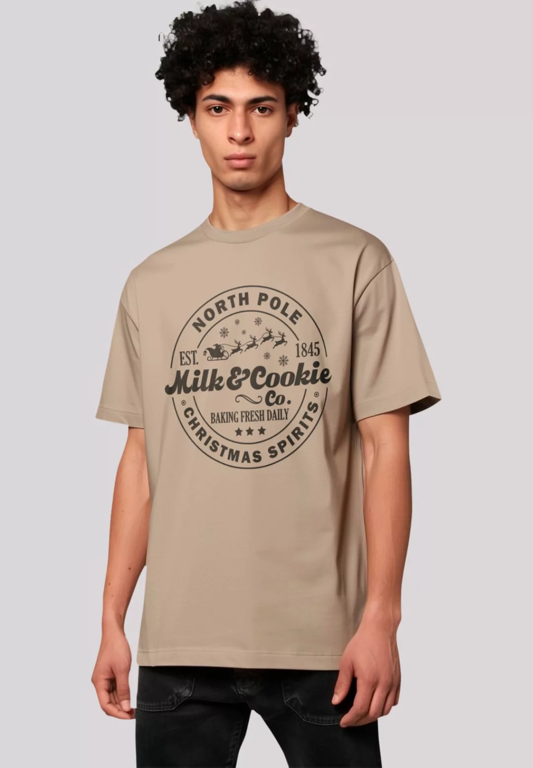 F4NT4STIC T-Shirt "Milk and Cookie Bakery Retro Weihnachten", Premium Quali günstig online kaufen