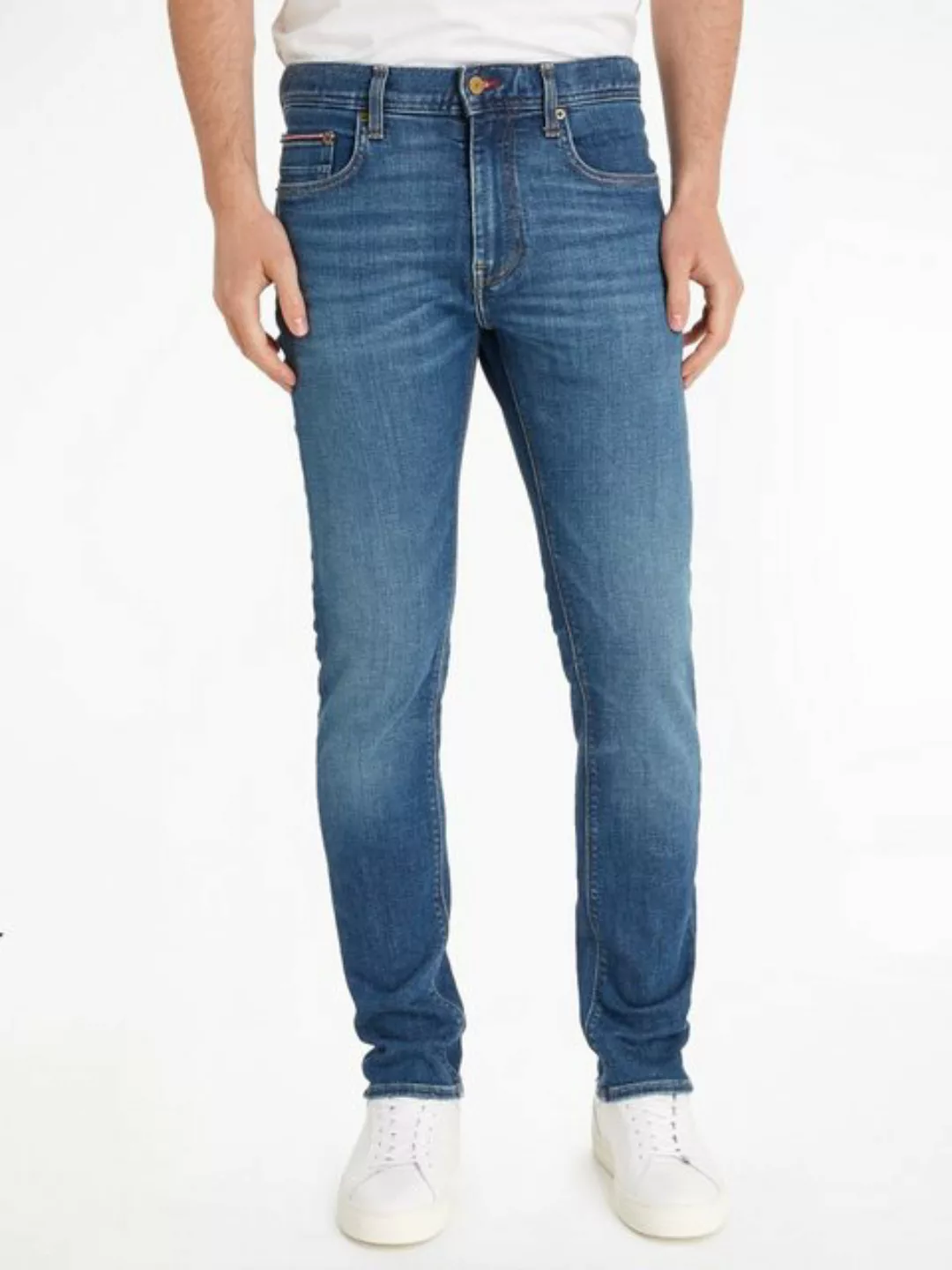 Tommy Hilfiger 5-Pocket-Jeans "SLIM BLEECKER PSTR", mit Tommy Hilfiger Lede günstig online kaufen