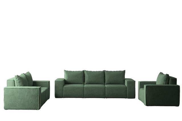 Fun Möbel Polstergarnitur Sofa-Set Designersofa ESTELLE 3-2-1 Sofagarnitur günstig online kaufen