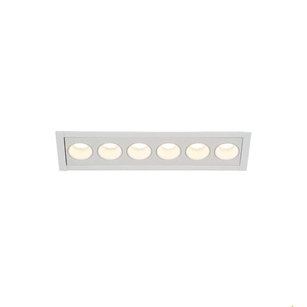 LED Deckeneinbauleuchte Milandos in Weiß 12W 5760lm 6-flammig 2700K 700mA günstig online kaufen