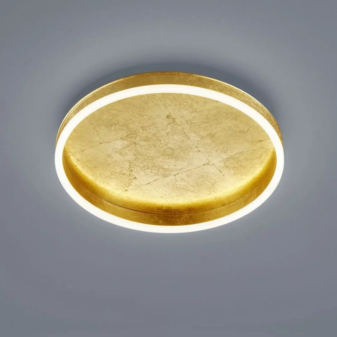Helestra Sona LED-Deckenleuchte dimmbar Ø40cm gold günstig online kaufen