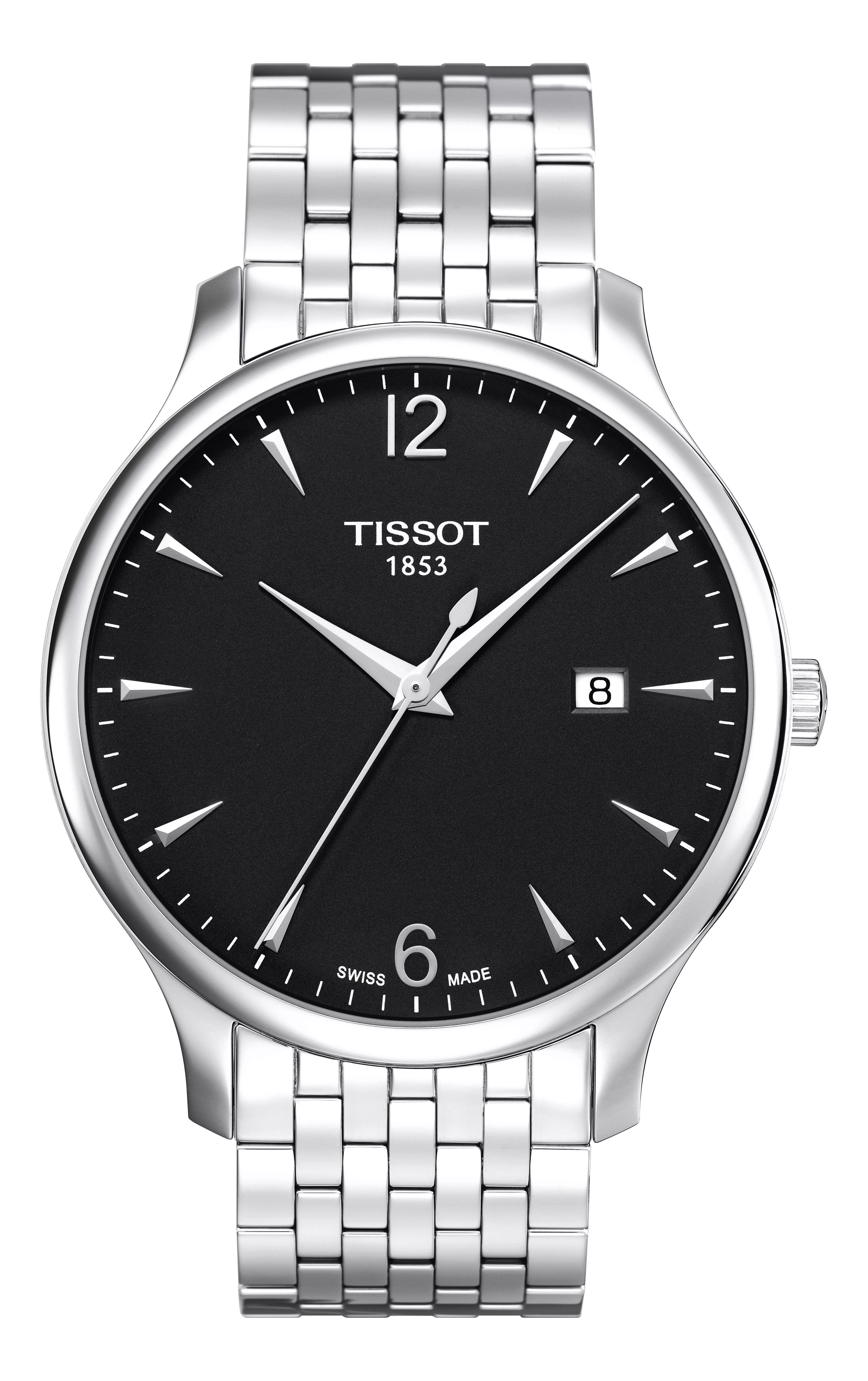 Tissot TRADITION Quartz, Gent silver/black T063.610.11.057.00 Herrenuhr günstig online kaufen