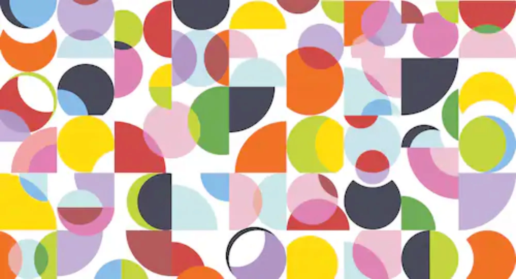 Architects Paper Fototapete »Atelier 47 Coloured Circles 1«, geometrisch, V günstig online kaufen