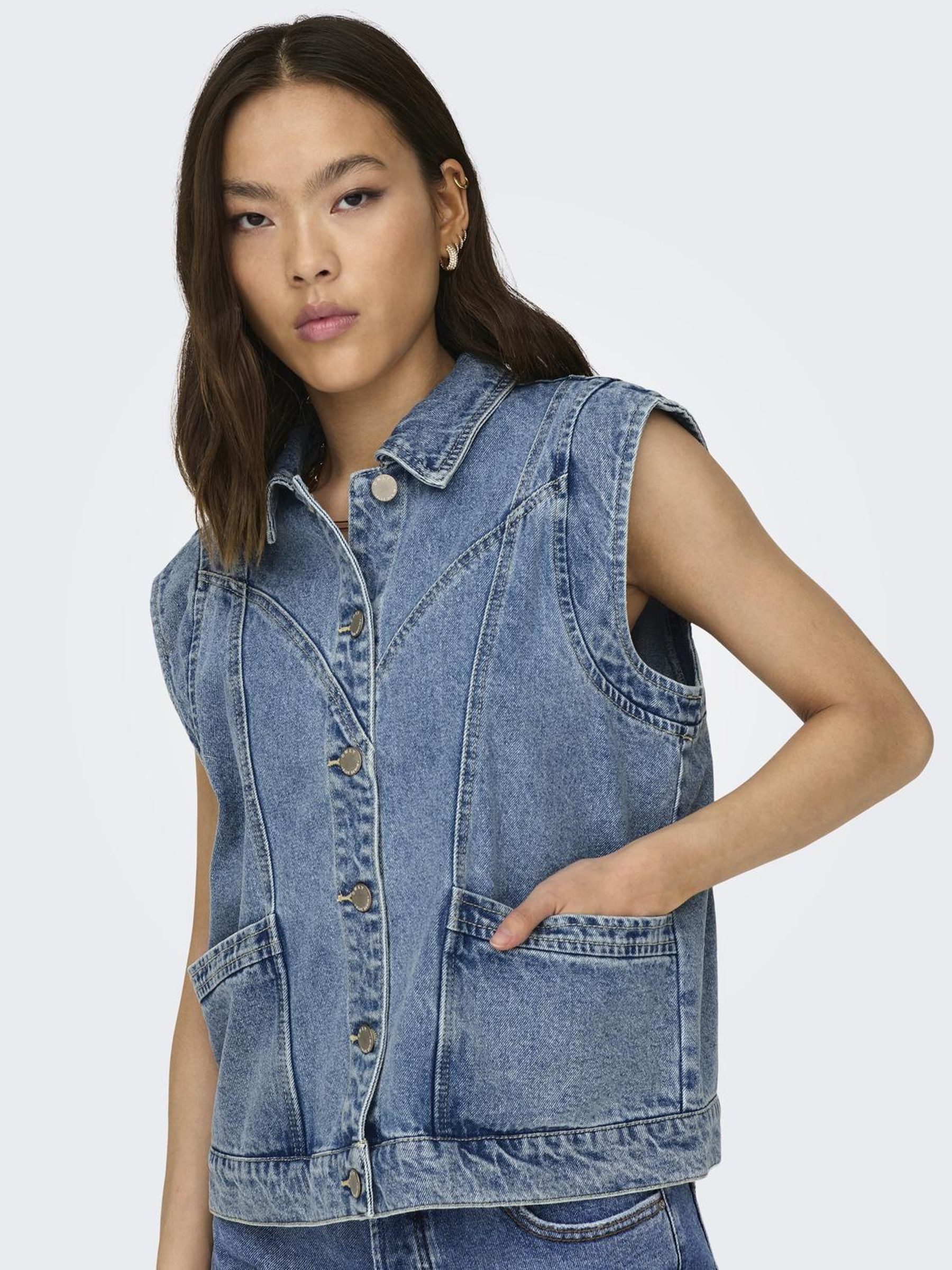 ONLY Jeansweste ONLKENNEDY SL DNM WAISTCOAT günstig online kaufen