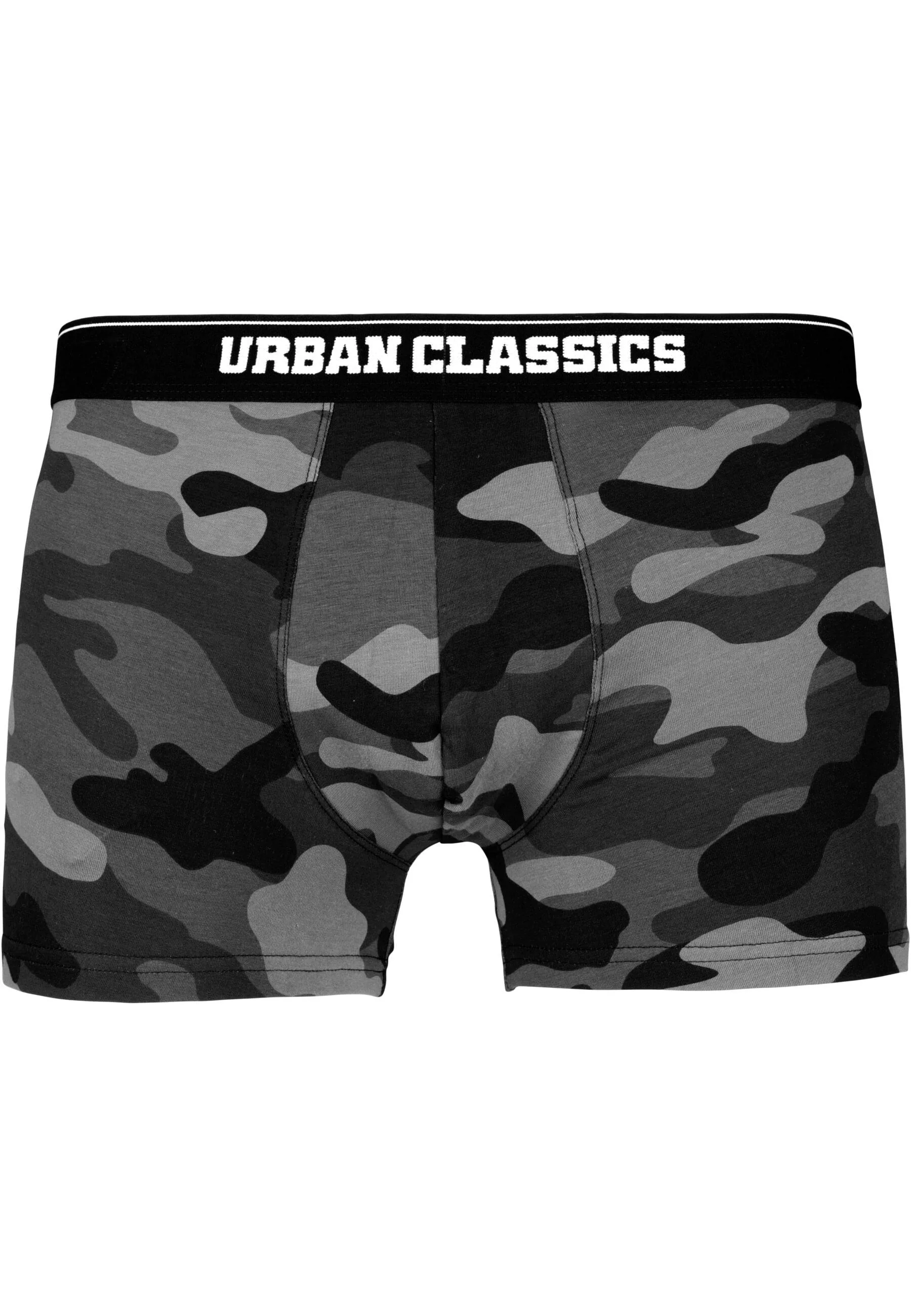 URBAN CLASSICS Boxershorts "Urban Classics Herren 2-Pack Camo Boxer Shorts" günstig online kaufen