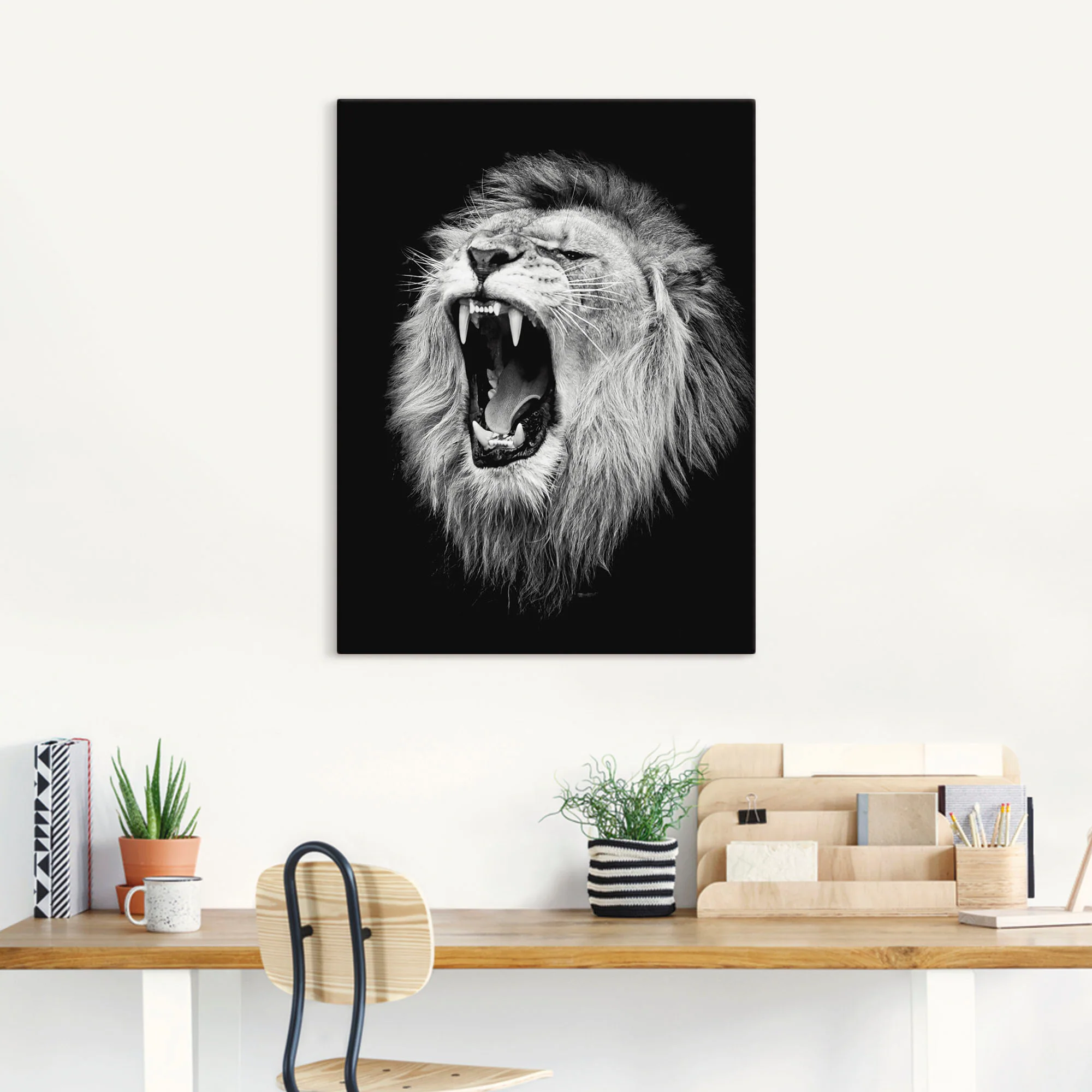 Artland Wandbild "Der Löwe", Wildtiere, (1 St.), als Alubild, Outdoorbild, günstig online kaufen