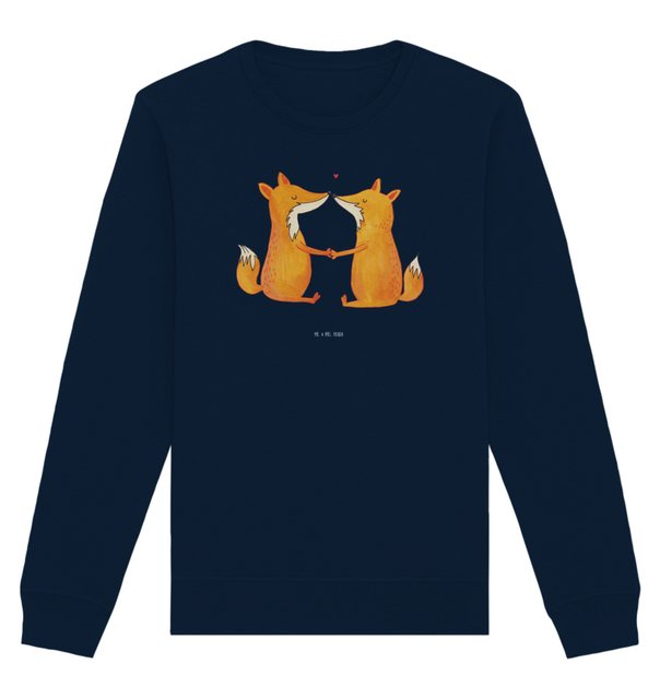 Mr. & Mrs. Panda Longpullover Größe XS Füchse Liebe - French Navy - Geschen günstig online kaufen