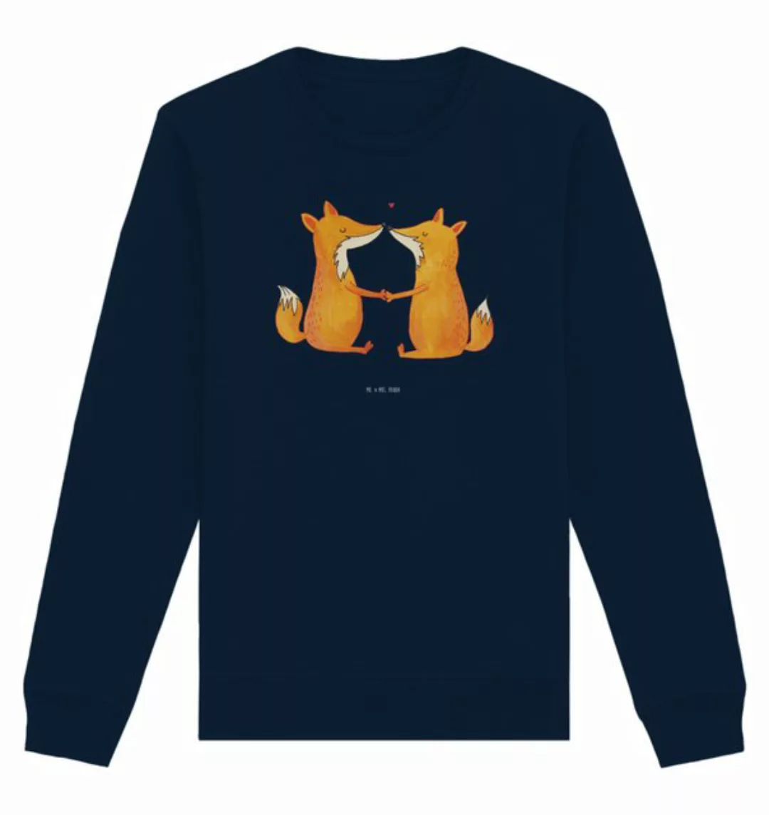 Mr. & Mrs. Panda Longpullover Größe L Füchse Liebe - French Navy - Geschenk günstig online kaufen