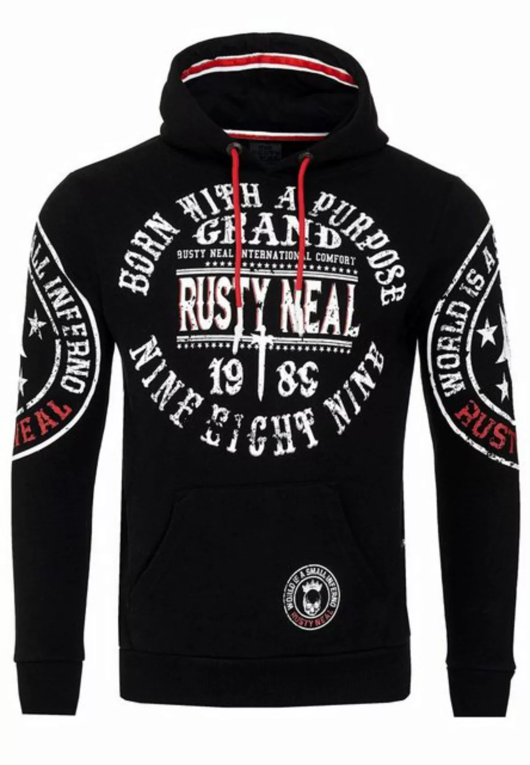 Rusty Neal Kapuzensweatshirt, mit coolen Markenprints günstig online kaufen