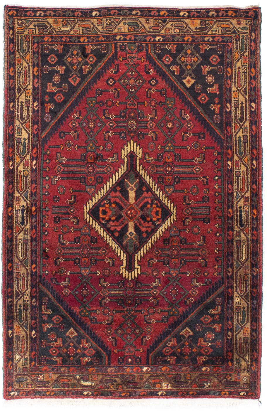 morgenland Orientteppich »Perser - Nomadic - 221 x 144 cm - dunkelrot«, rec günstig online kaufen