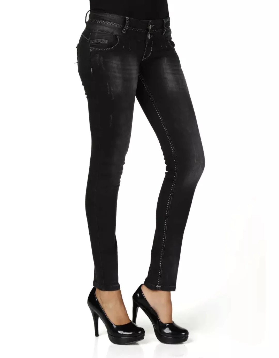 Cipo & Baxx Slim-fit-Jeans, mit breiten Ziernähten in Slim Fit günstig online kaufen