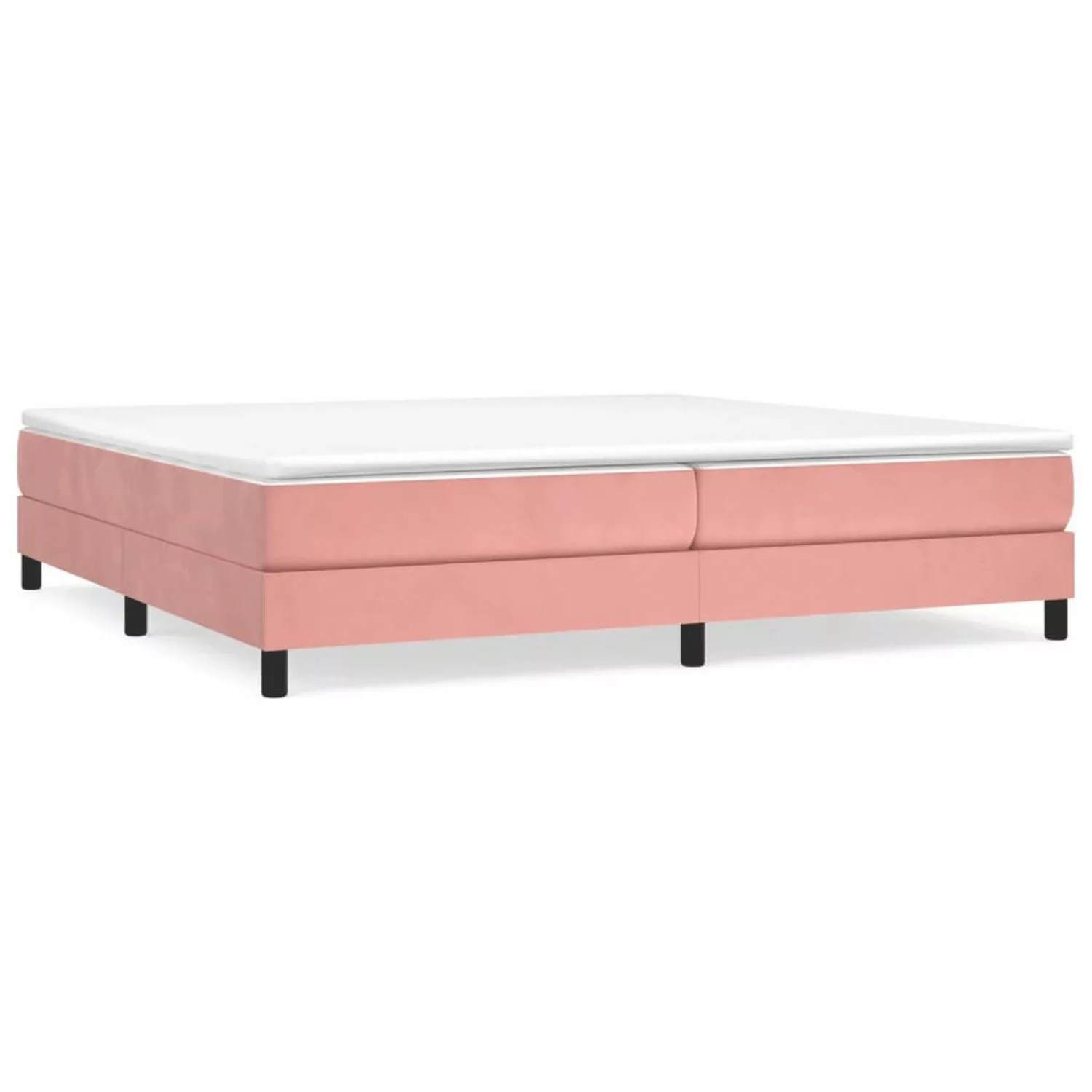 Vidaxl Boxspringbett Rosa 200x200 Cm Samt günstig online kaufen