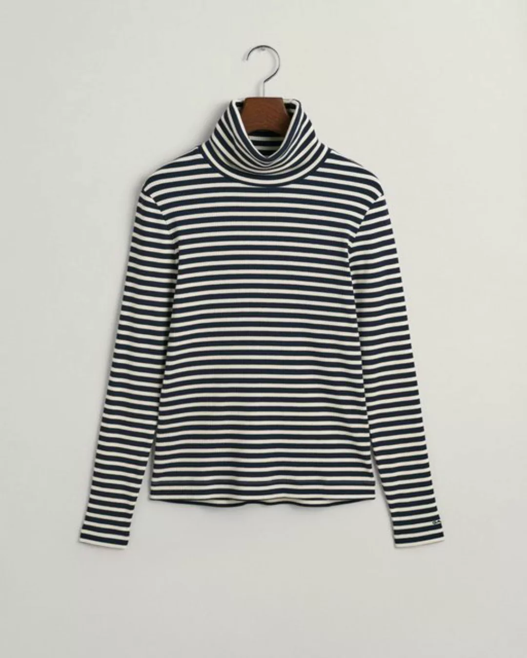 Gant T-Shirt SLIM STRIPED RIBBED TURTLENECK günstig online kaufen