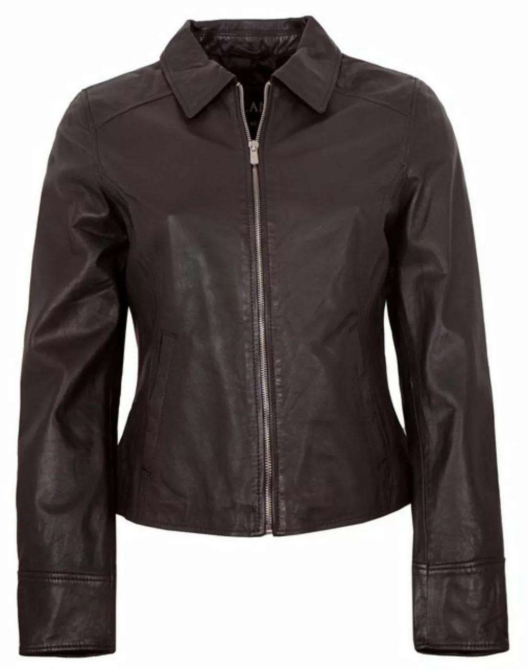 Jilani Lederjacke Elodi Jilani - Damen Lederjacke Lammnappa choco günstig online kaufen