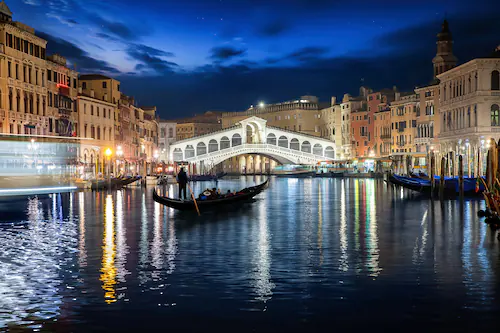 Papermoon Fototapete »Venedig bei Nacht« günstig online kaufen