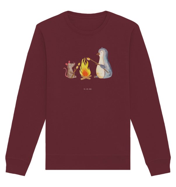 Mr. & Mrs. Panda Longpullover Größe XS Pinguin Lagerfeuer - Burgundy - Gesc günstig online kaufen