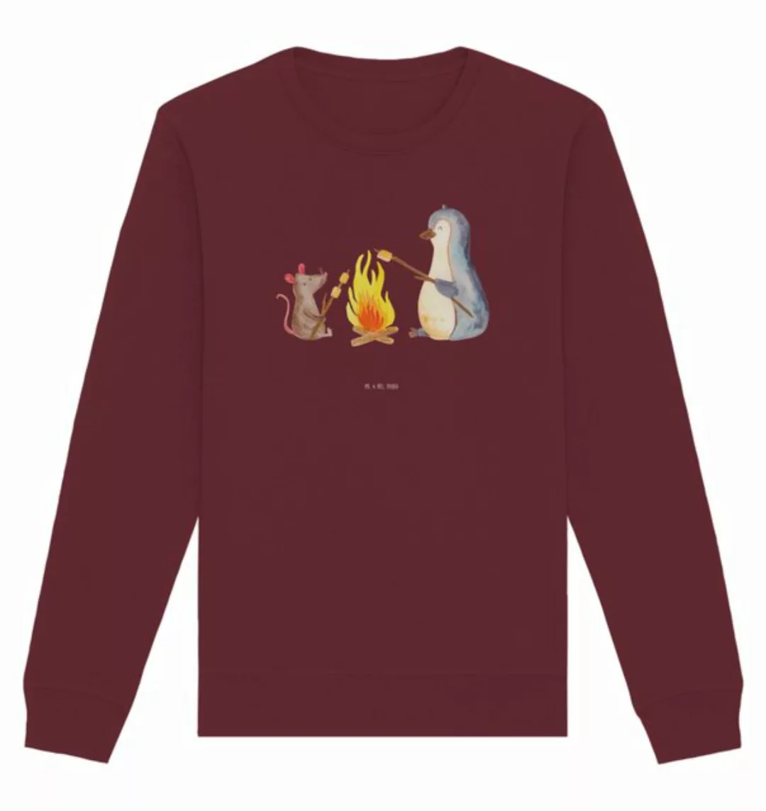 Mr. & Mrs. Panda Longpullover Größe L Pinguin Lagerfeuer - Burgundy - Gesch günstig online kaufen