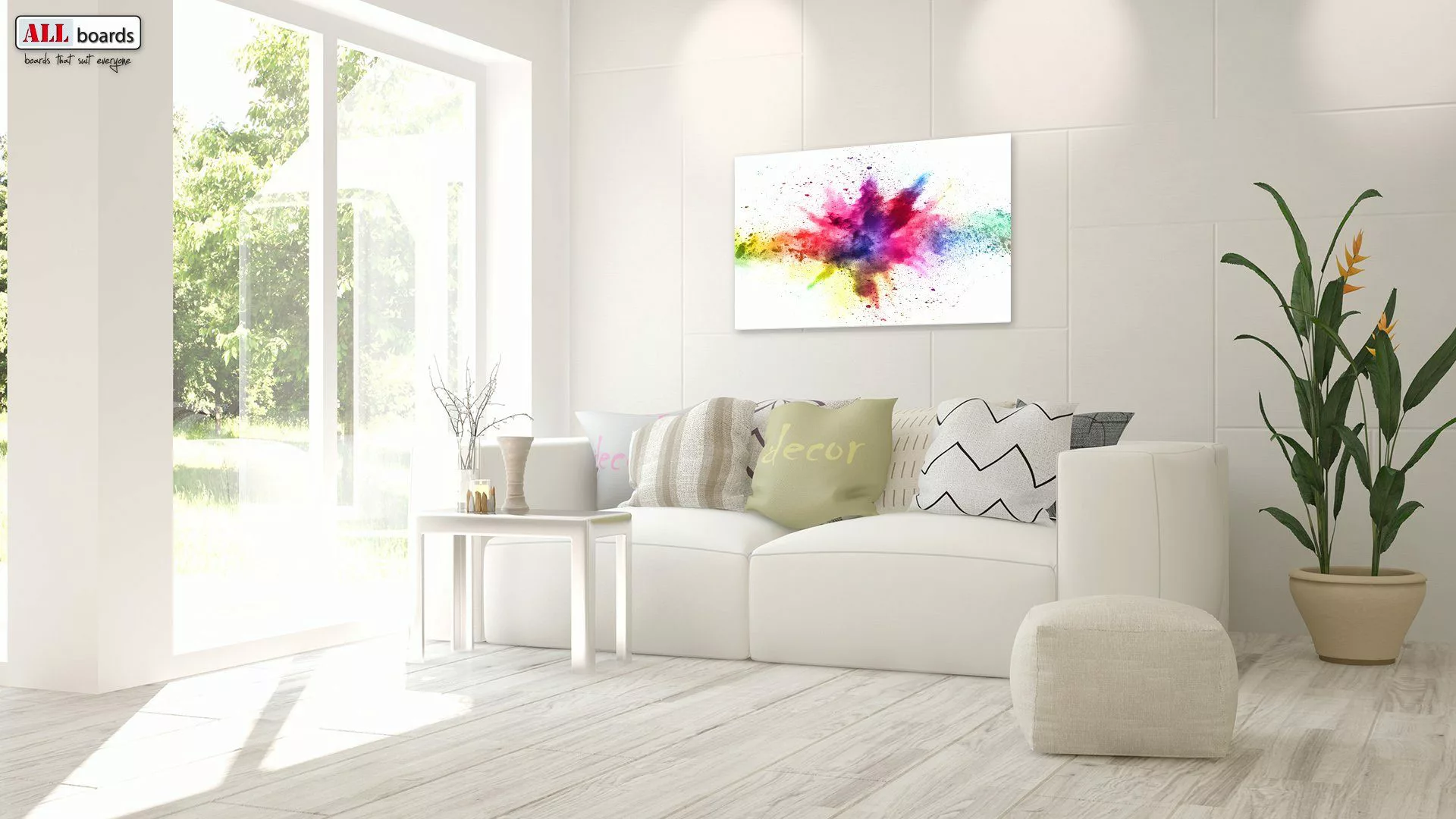 ALLboards Magnettafel ALLboards Metallische Magnettafel HOLI-FESTIVAL günstig online kaufen