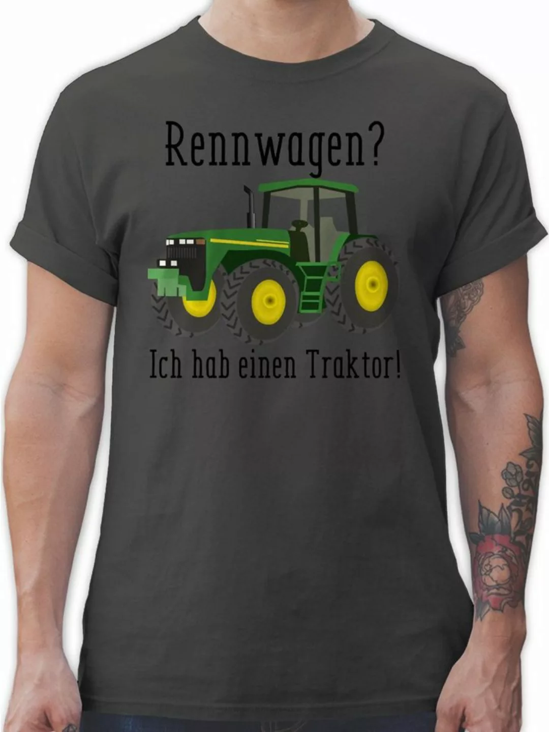 Shirtracer T-Shirt Rennwagen Ich habe einen Traktor - Geschenk Landwirt Tre günstig online kaufen