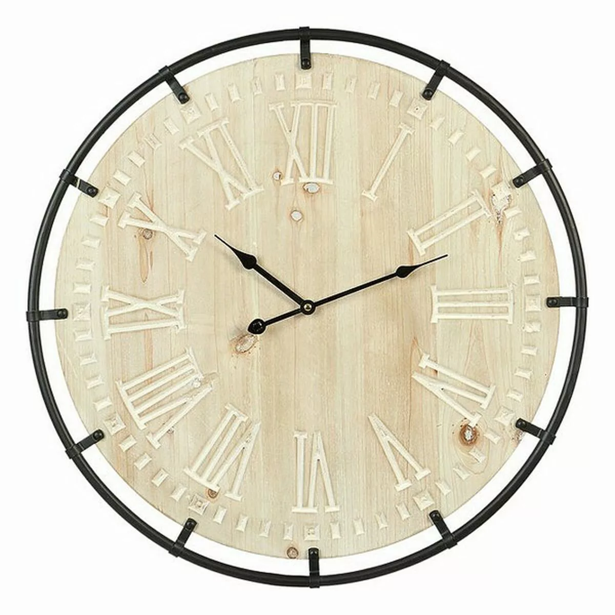 Wanduhr Kreisförmig Braun (60 X 60 X 4,5 Cm) günstig online kaufen