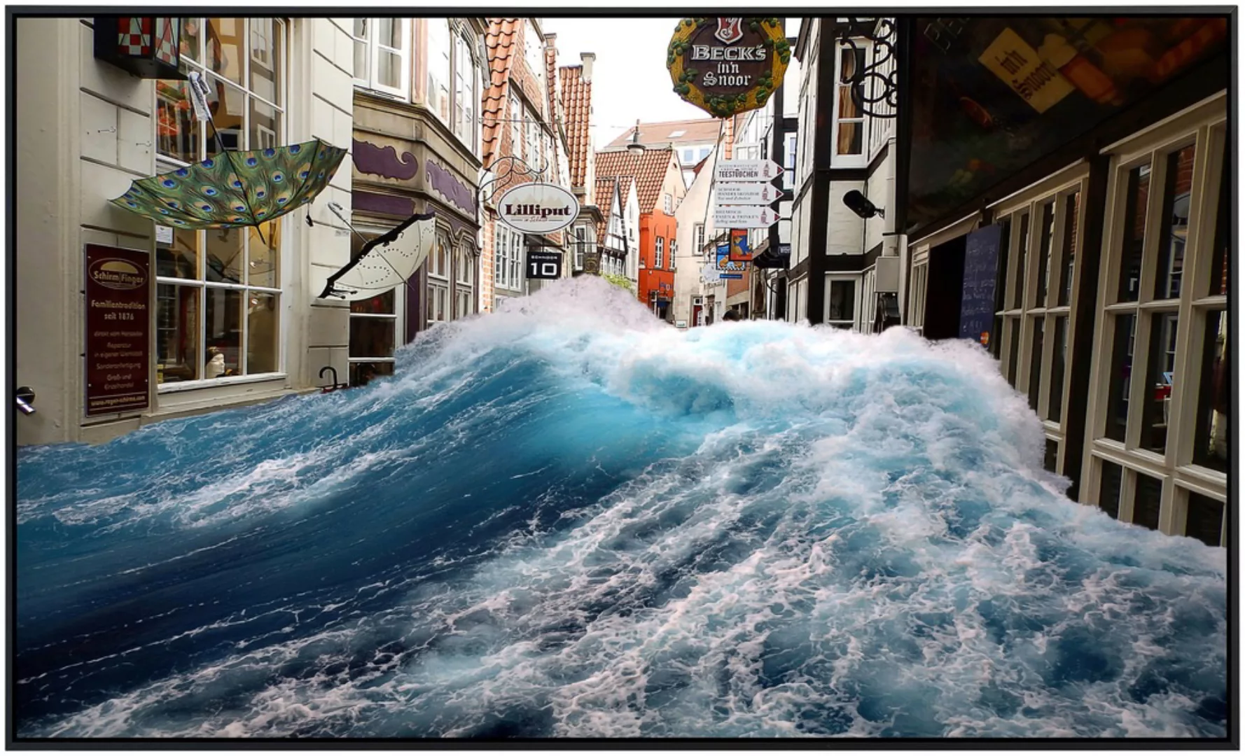 Papermoon Infrarotheizung »Überschwemmste Straße« günstig online kaufen