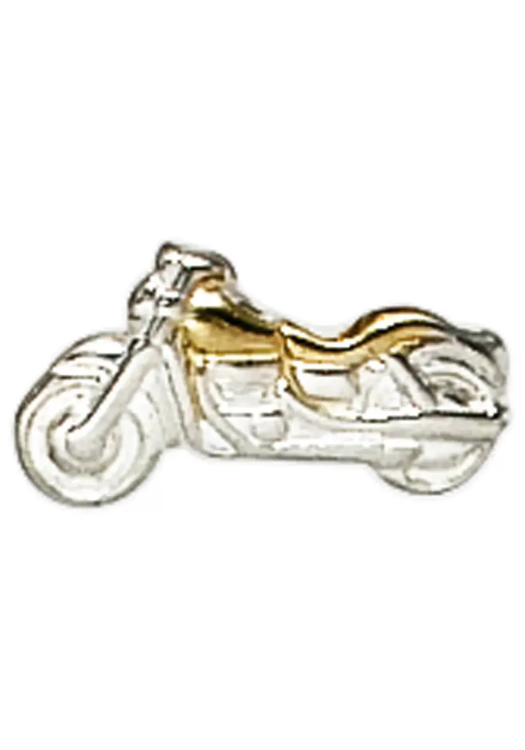 JOBO Single-Ohrstecker "Motorrad", 925 Silber bicolor vergoldet günstig online kaufen