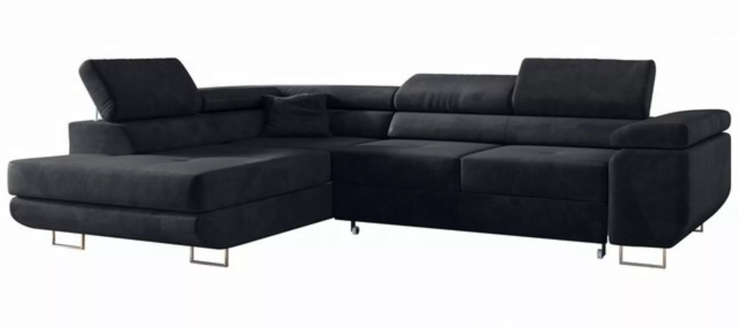 MKS MÖBEL Ecksofa GUSTAW-L, Set, Wellenfedern, T30-Schaum, Bettkasten, Kopf günstig online kaufen