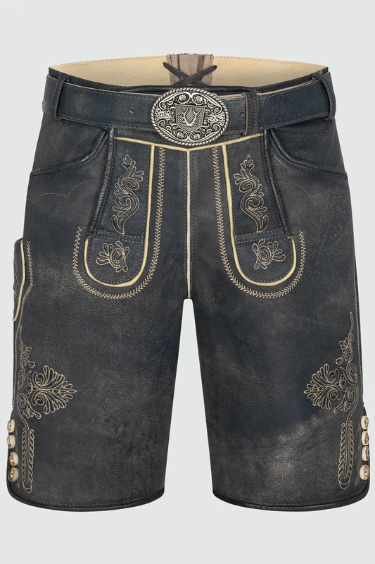Lederhose Austin mit Gürtel günstig online kaufen