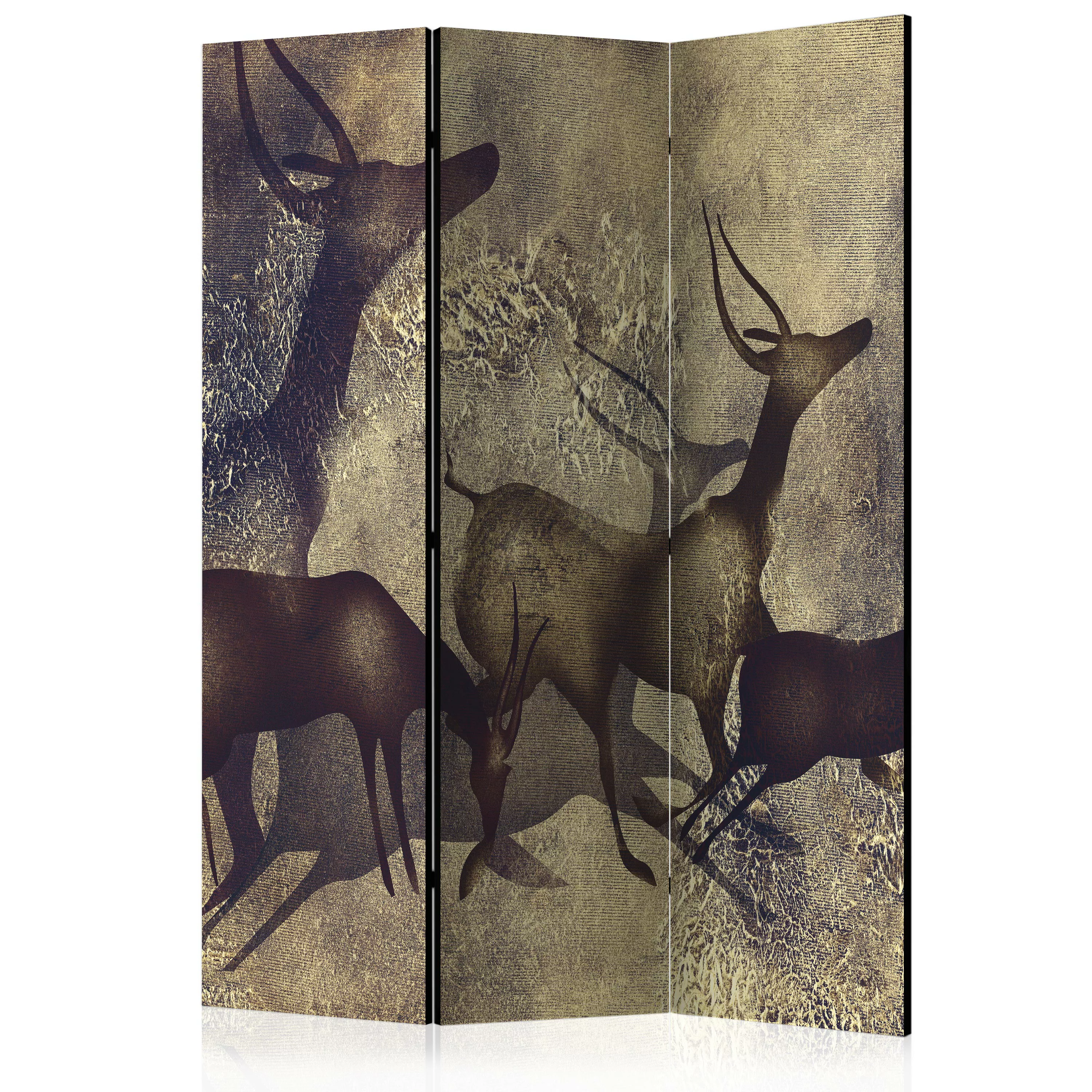 3-teiliges Paravent - Antelopes [room Dividers] günstig online kaufen