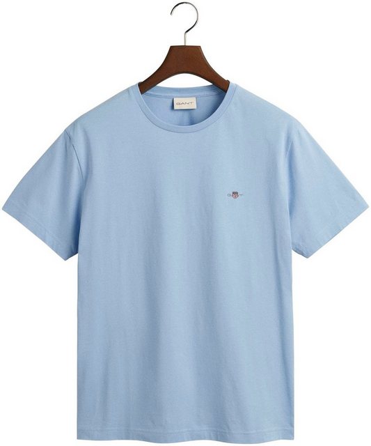 Gant T-Shirt SLIM SHIELD V-NECK T-SHIRT mit einer kleinen Logostickerei auf günstig online kaufen