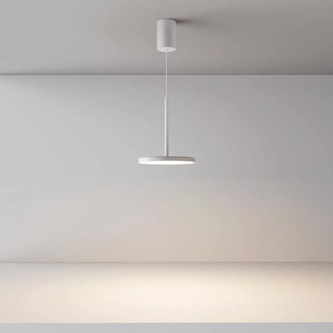 LED Pendelleuchte Plato in Weiß 12W 790lm günstig online kaufen