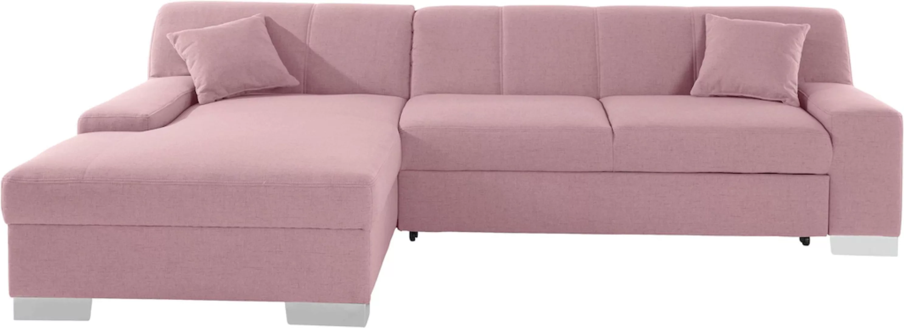 DOMO collection Ecksofa "Bero L-Form", wahlweise mit Bettfunktion günstig online kaufen