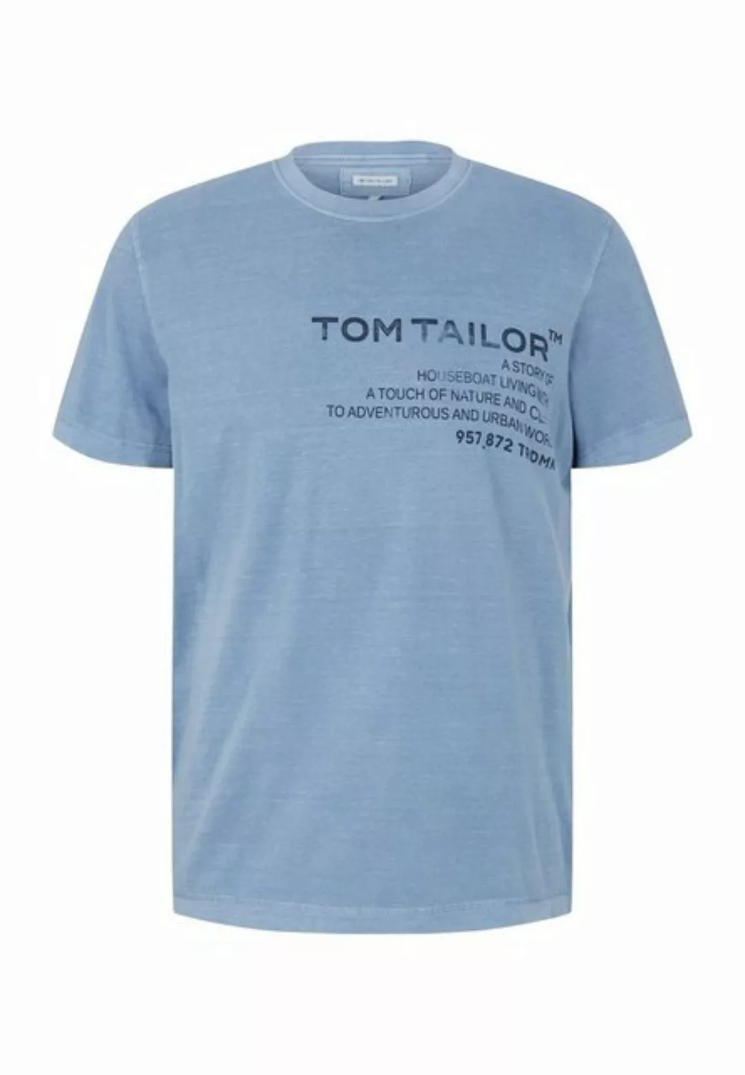 TOM TAILOR T-Shirt T-Shirt Tom Tailor Kurzarmshirt mit Logoprint (1-tlg) günstig online kaufen