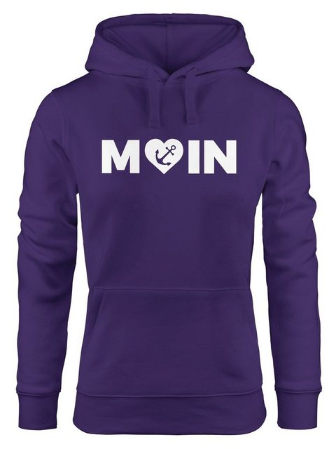 MoonWorks Hoodie Cooler Kapuzen-Pullover Damen Moin Love Herz mit Anker Nor günstig online kaufen