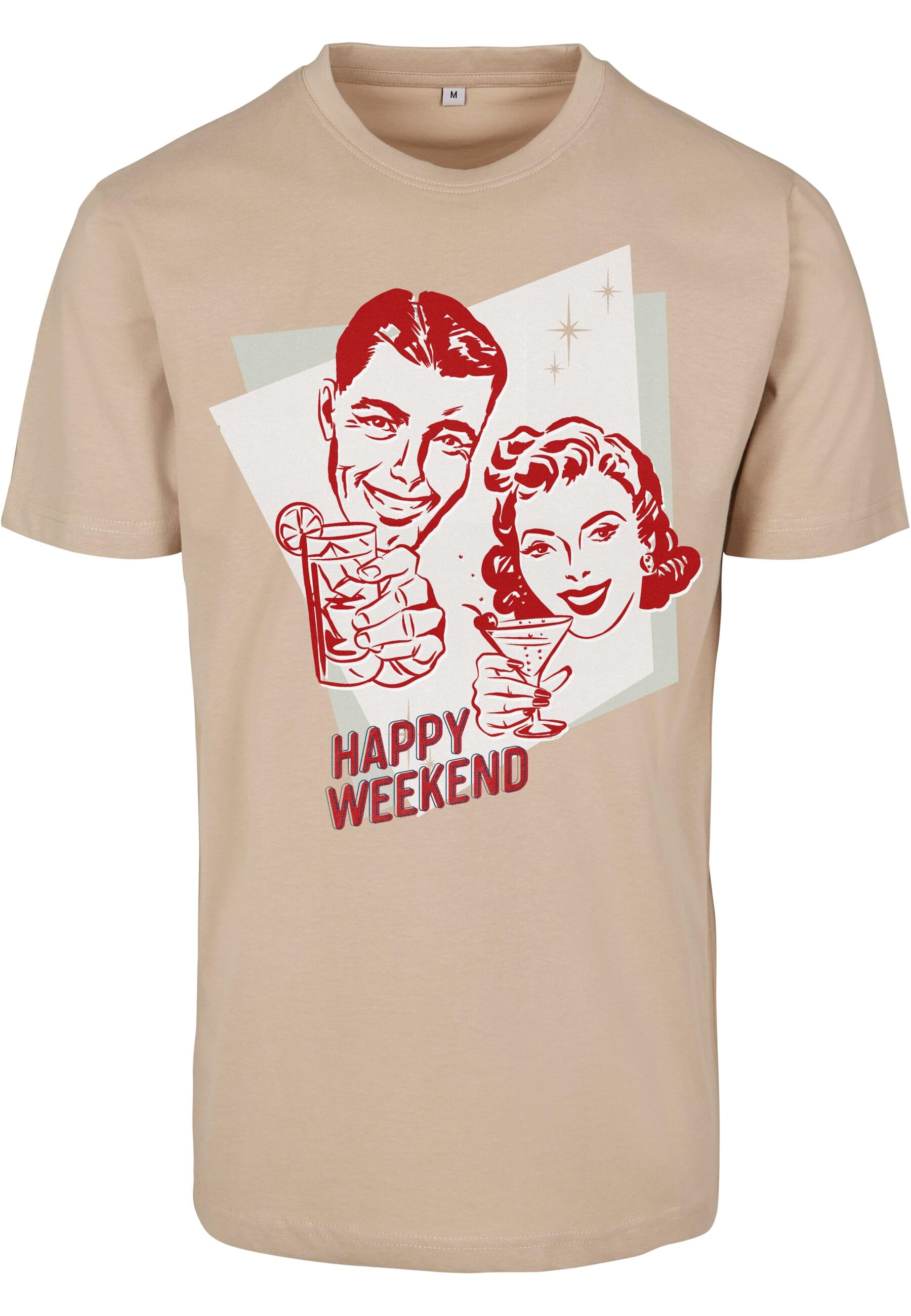 MisterTee Kurzarmshirt "MisterTee Damen Ladies Happy Weekend Tee" günstig online kaufen