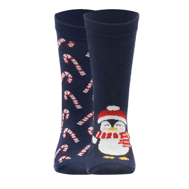 Ewers Socken Socken Xmas Pinguin/Zuckerstangen (2-Paar) günstig online kaufen